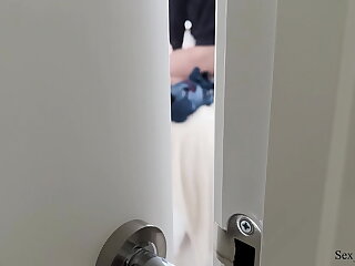 Got plugged up listening upstairs my roommate fucks his ground-breaking loud girlfriend&period;