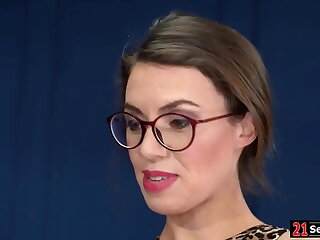 Big titty milf instructor blowjobs student