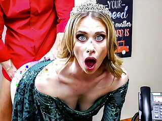 Anya Olsen does what any good milfy stepmom would and lets along to principal Ryan Mclane make the beast with two backs her&excl;